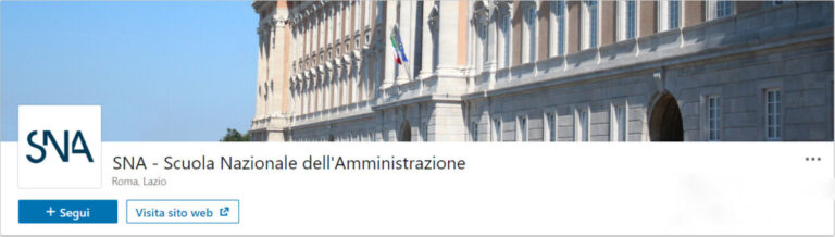 La SNA apre la sua pagina LinkedIN