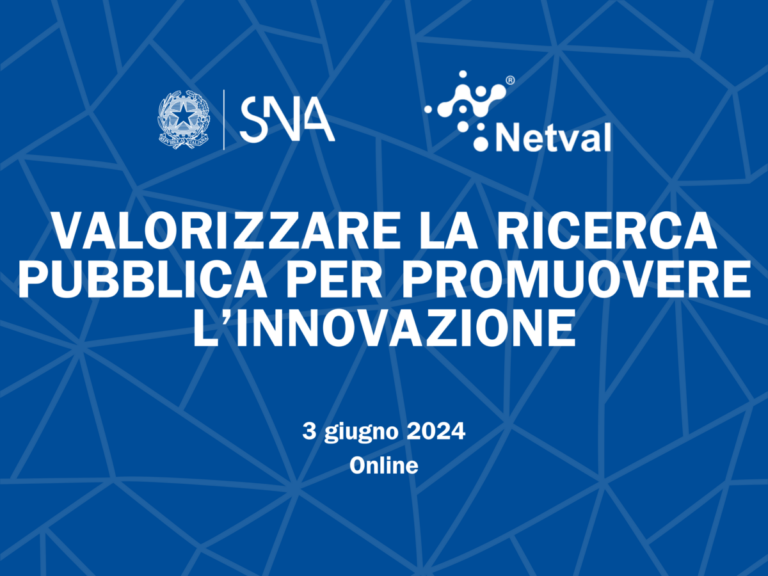 “Valorizzare la ricerca pubblica per promuovere l’innovazione” – 3 giugno 2024