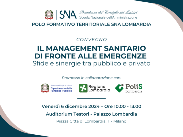 Convegno Management sanitario 6 dicembre 2024_Polo territoriale Lombardia