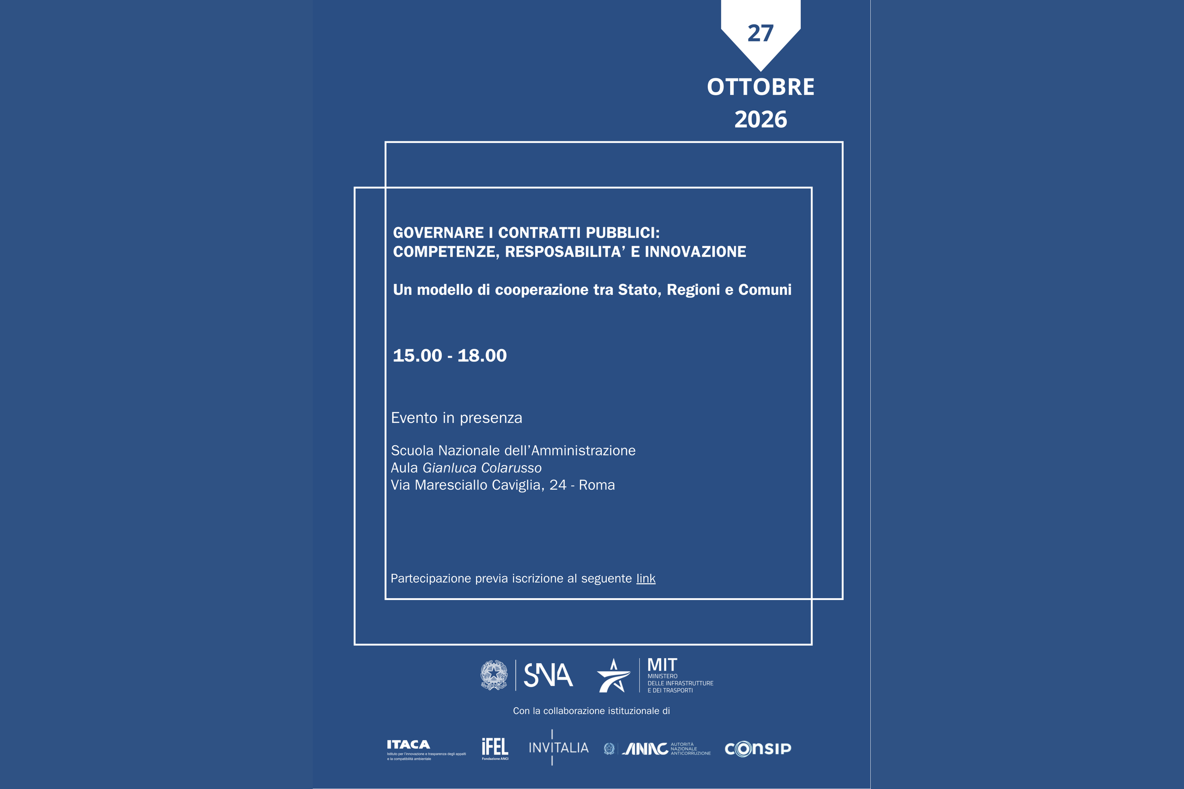 Governare i contratti pubblici: competenze, responsabilità e innovazione al centro del convegno alla SNA