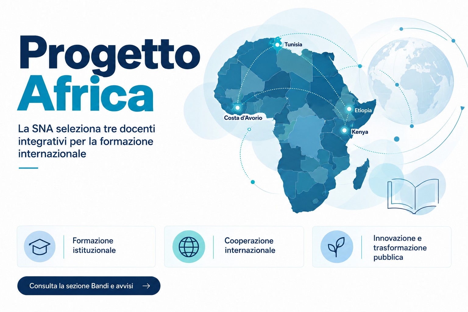Progetto Africa, la SNA seleziona tre docenti integrativi per la formazione internazionale